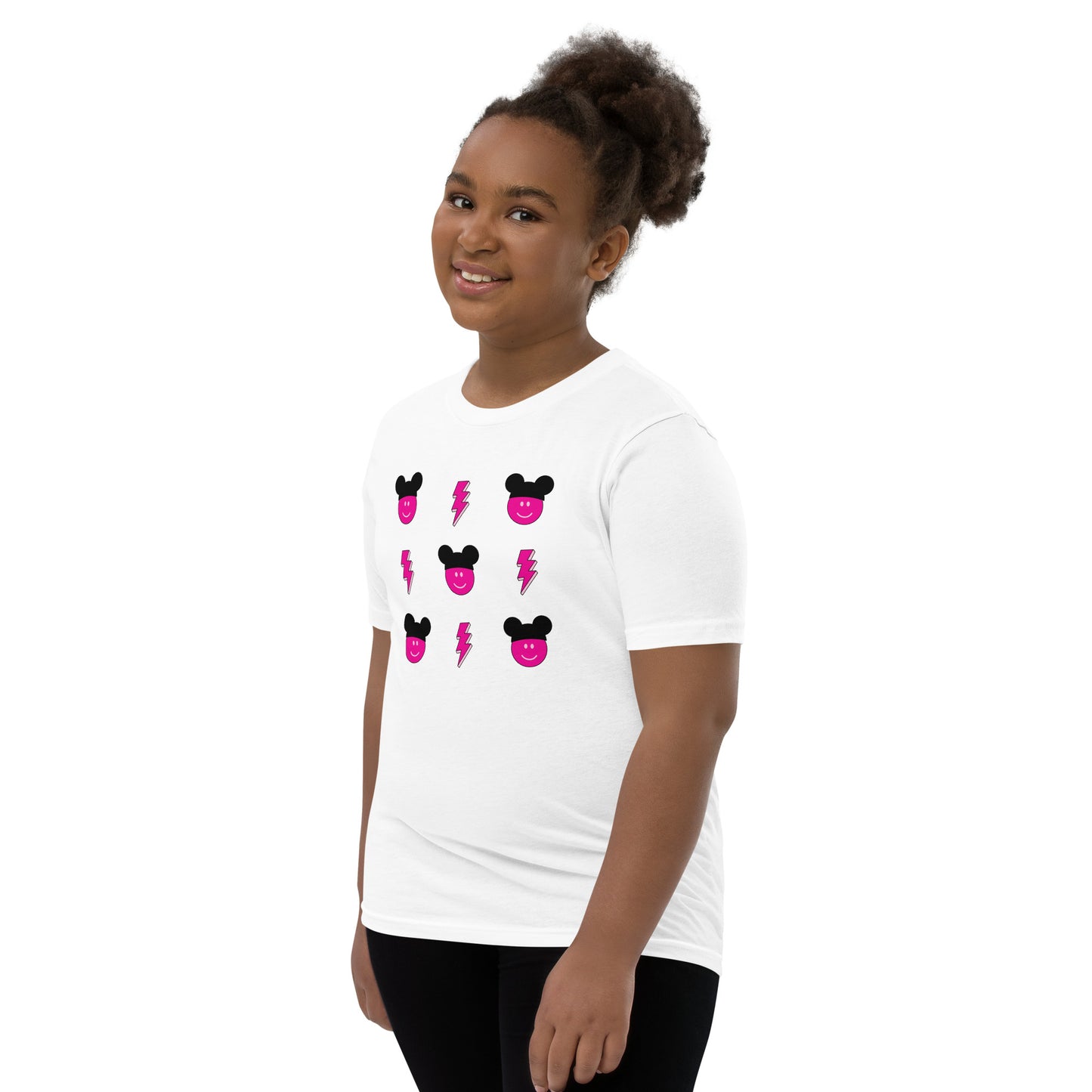 Pink Smiles Youth Short Sleeve T-Shirt